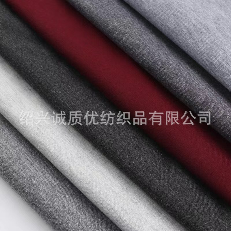 Short Fiber Linen Gray Small Loop Pile Polyester Yarn Fish Scale Fabric Loop Pile Sweatshirt Fabric Slightly Elastic Spring and Autumn Fabric Pants Fabric Sweatshirt