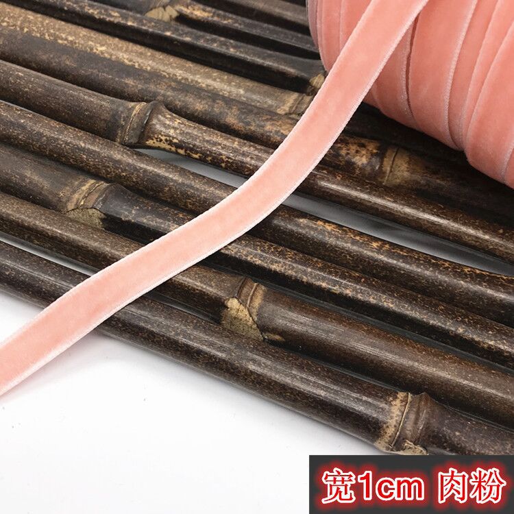 1cm unilateral cinta de terciopelo cinta de terciopelo multi-tamaño cinta de terciopelo ropa de tocado material de decoración