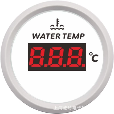 water temperature meter thermometer — automobile instrument - white-box-white-bottom-digital-display