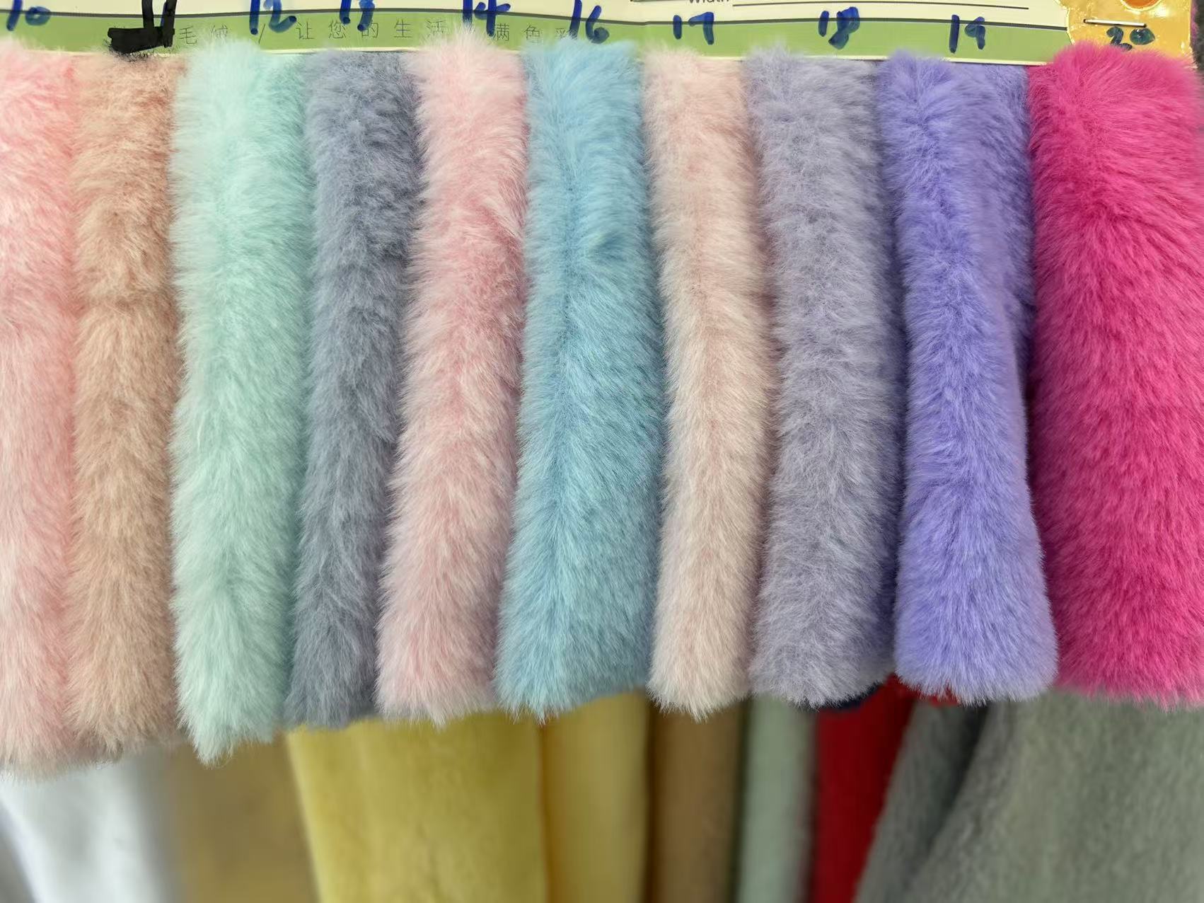 480g nutria conejo tela de peluche tela de piel corta muñeca de algodón de peluche hecha a mano DIY bufandas de mostrador pareja
