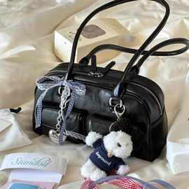 韩系小众复古手提腋下包包2025新款大容量通勤波士顿单肩工厂直销