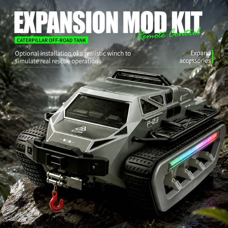 JJRC's new C8840 full-scale remote-controlled tracked tank with cool lights, climbing off-road vehicle, cross-border toy JJRC's new C8840 full-scale remote-controlled tracked tank with cool lights, climbing off-road vehicle, cross-border toy