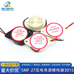 SFM-27白殻DC3-24Vアクティブ圧電ブザー3015高デシベル連続音ブザー警報器