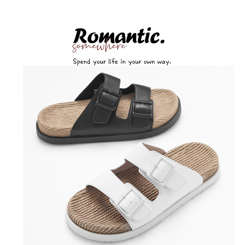 Ins European Station Summer New Boken Men's Towed Hemp Rope High…