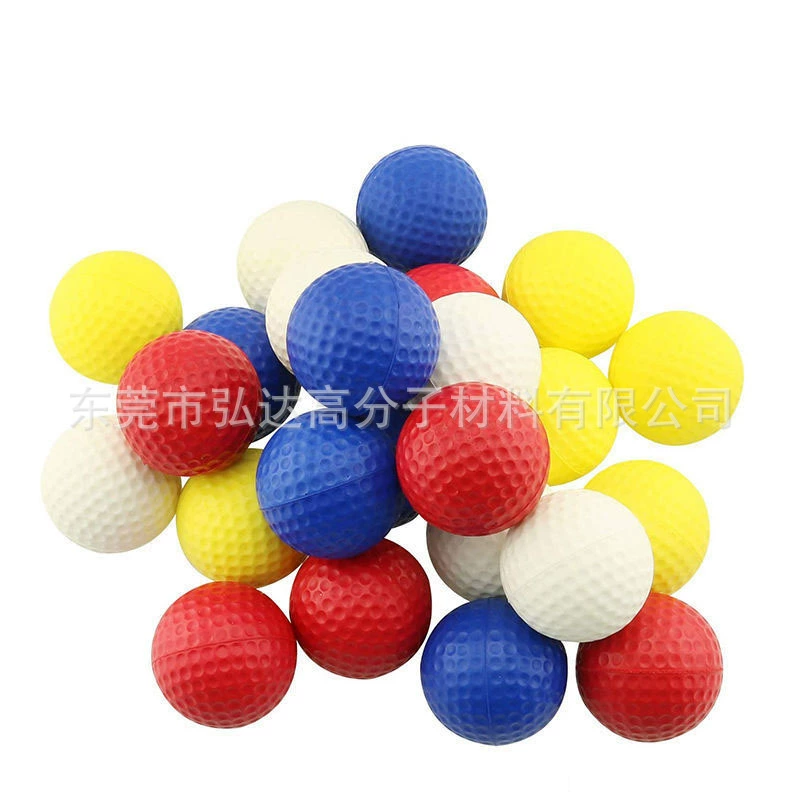 Гольф в помещении практика мягкий мяч детские игрушки для домашних животных Pu мяч губка пенный мяч многоцветный свет безопасность