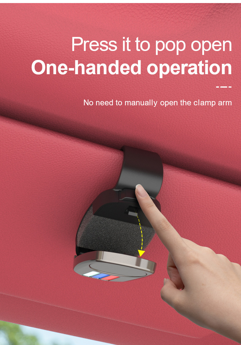 Cross-Border Multifunctional Car Glasses Clip Car Glasses Holder Car Sun Visor Storage Box Car Sunglasses Clip Card Holder