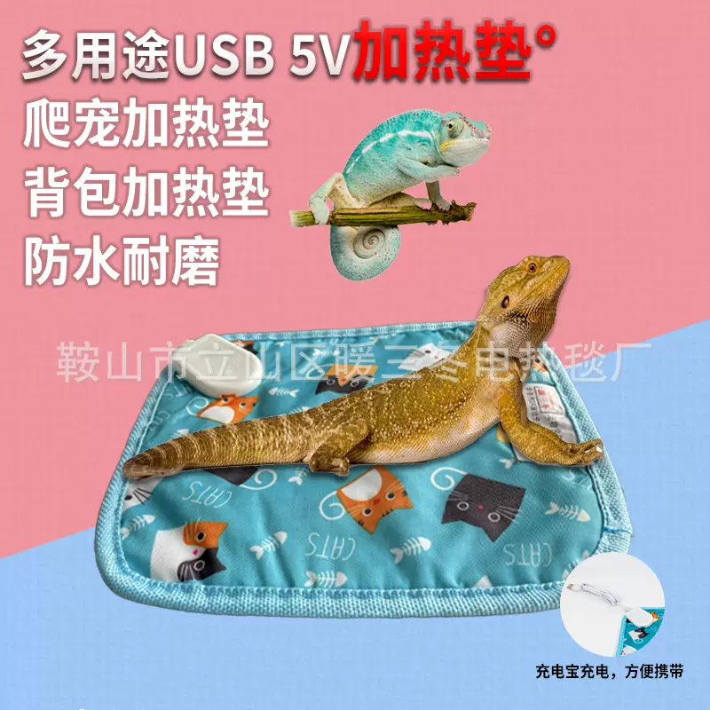 现货批发爬宠防水电热垫USB5V低压鹦鹉鸟笼加热垫宠物背包加热垫