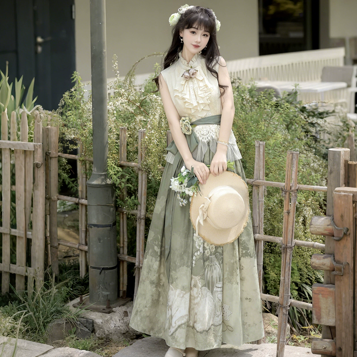 Оригинальное раннее утро Hanfu женский китайский стиль улучшенный китайский элемент новый китайский топ под юбкой 9548