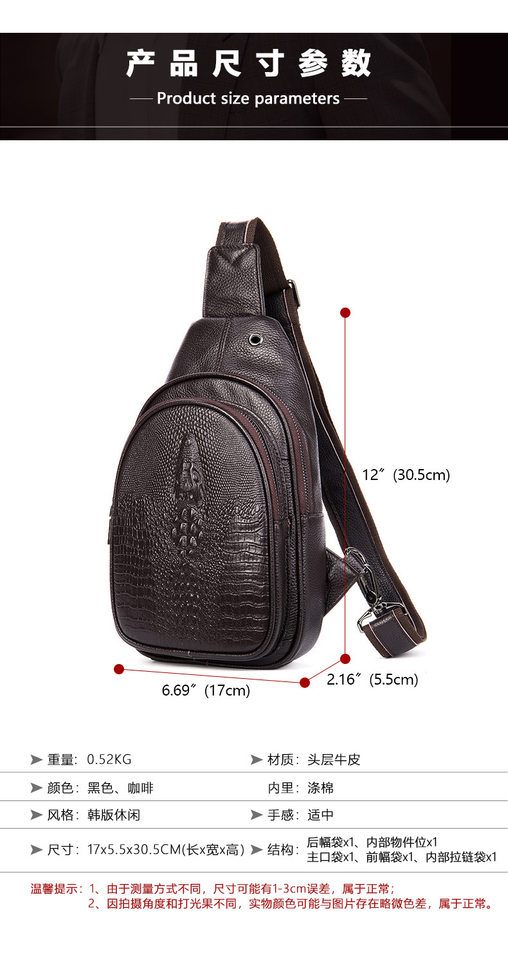 Túi đeo chéo nam đeo ngực da bò lớp đầu 17×5×30,5 cm — 20202 màu đen, 698 màu đen, Cà phê 698, 9011 màu đen chi tiết 53