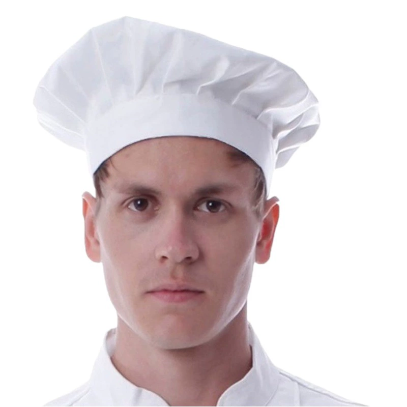 Шляпа шеф-повара, белая, для еды, кухни, дышащая сетка, пылезащитная рабочая кепка, регулируемая шляпа-гриб, унисекс