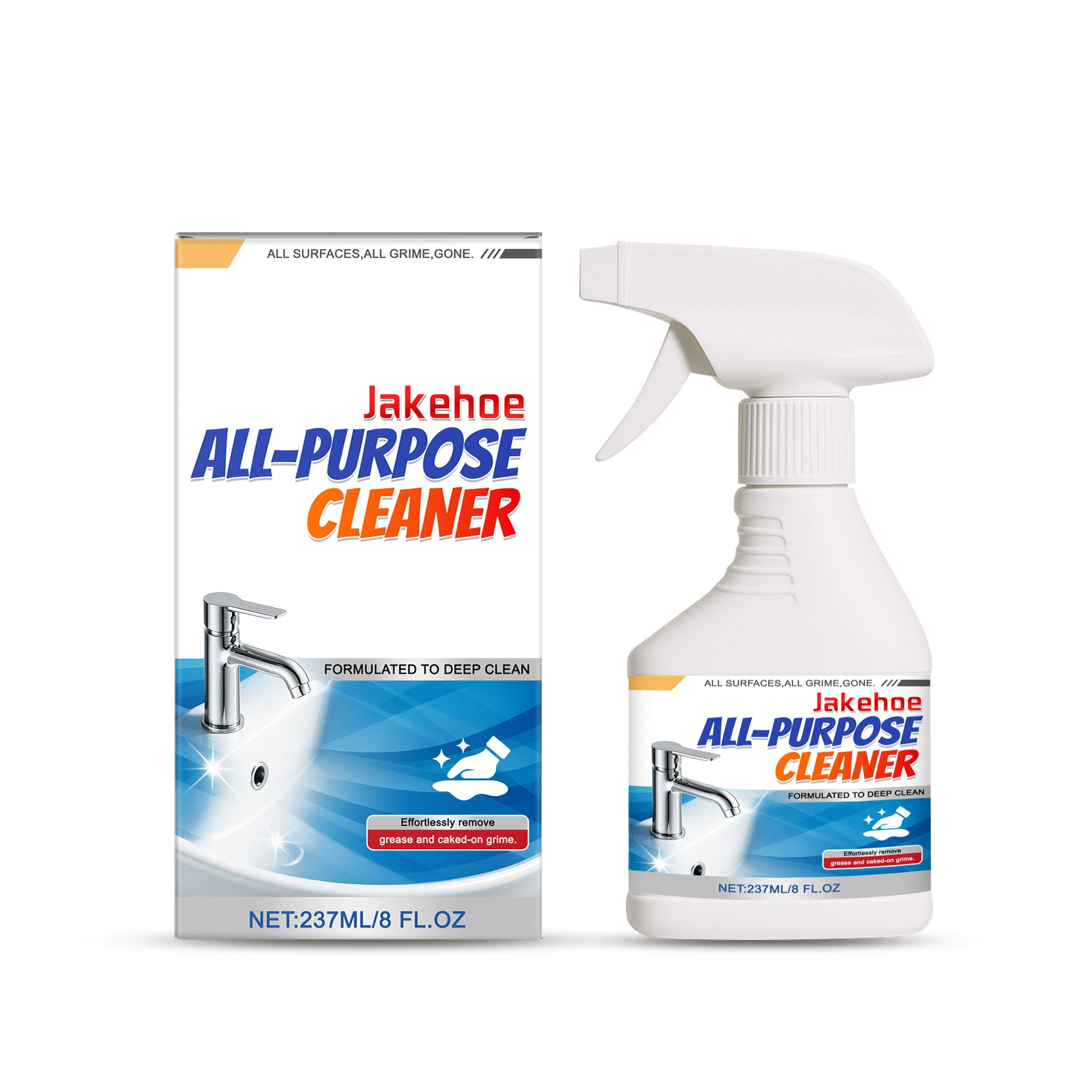 Мощное чистящее средство для поверхностей, средство для чистки ванной комнаты, удаляет пятна.