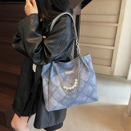 休闲女包高级感轻奢通勤日用大容量包包韩系简约托特包质感单肩包