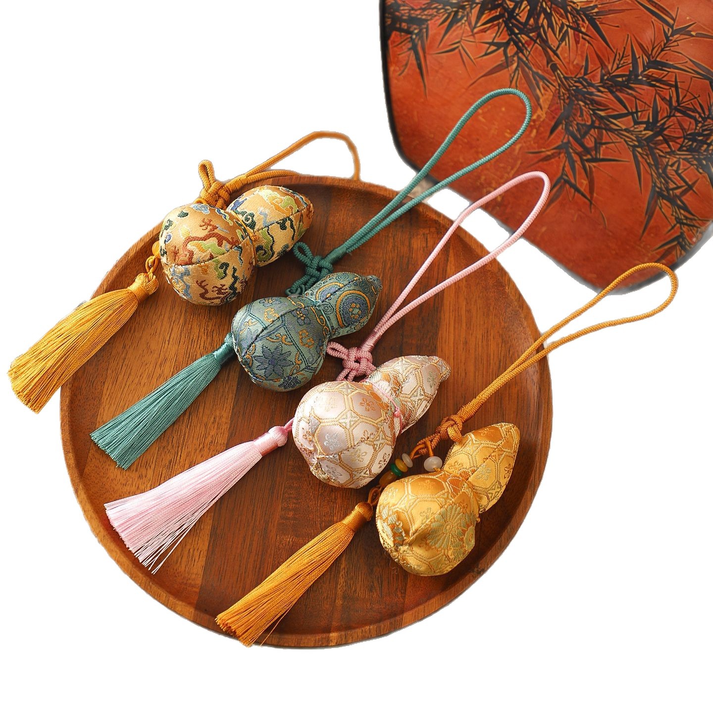 Colgante de siete colores de cordier de Año Nuevo colgante de bordilla de canciones de flores colgante DIY decoración floral