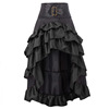 Retro skirt, suitable for import, cosplay, European style, asymmetric cut, high waist