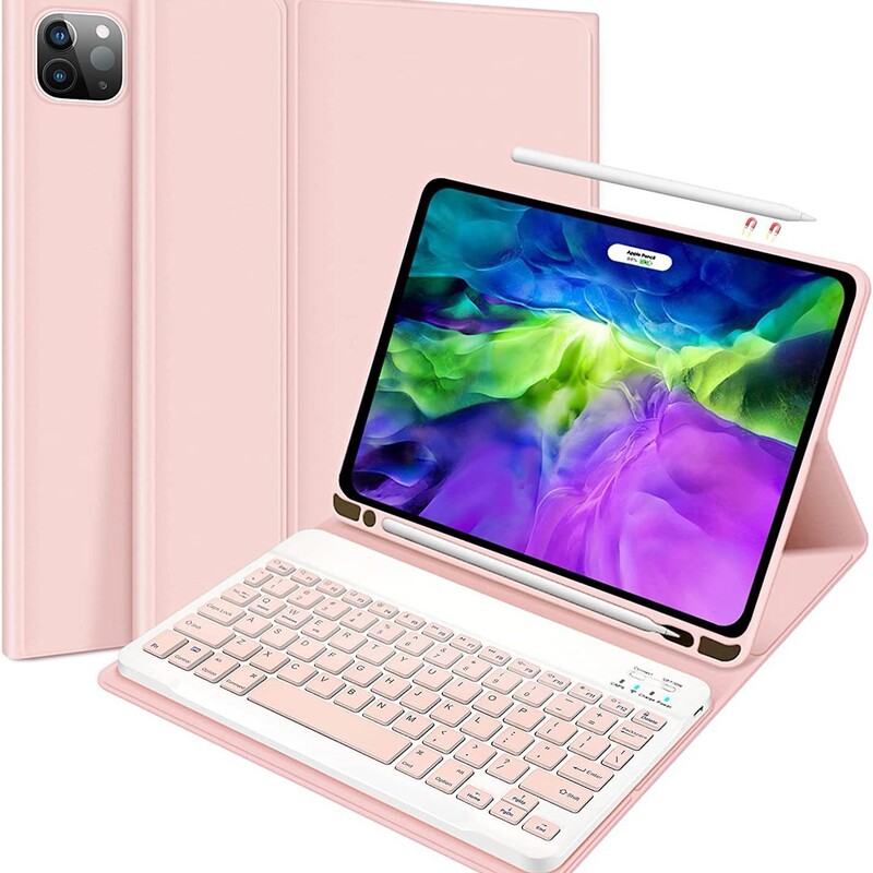 Suitable for Apple Ipad11A16 10Th Generation Bluetooth Keyboard Protective Case with Pen Slot iPad Keyboard Protective Case