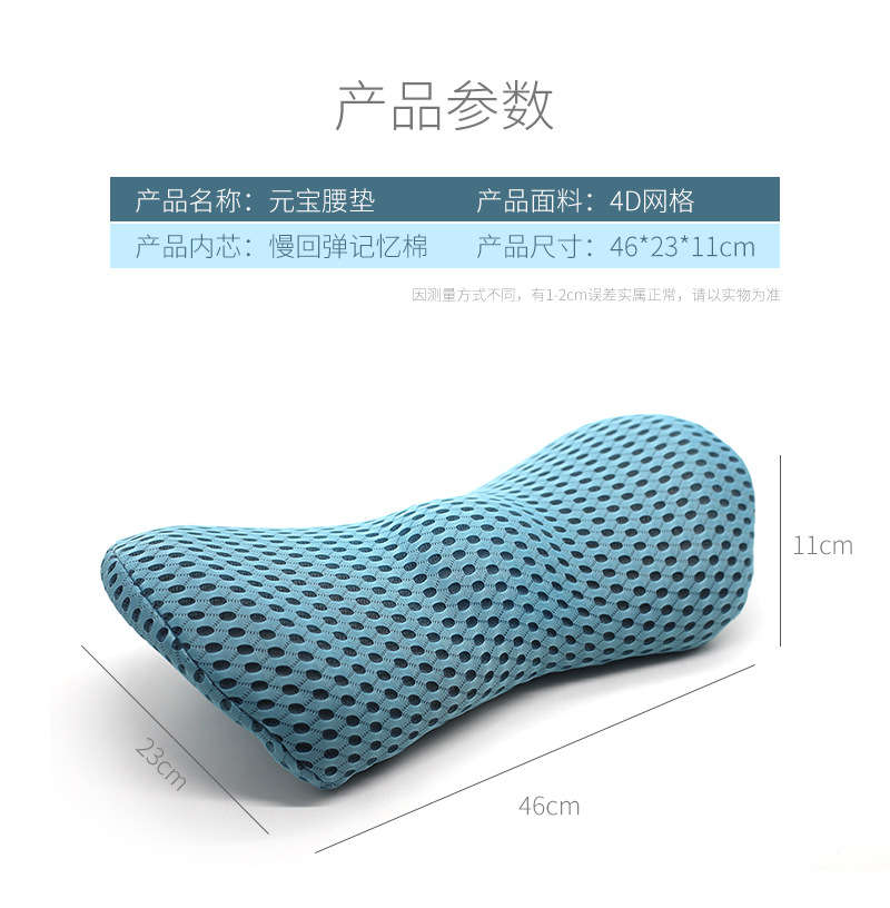 Title 7, Memory Foam Ingot Lumbar Support Pillow for Sof...