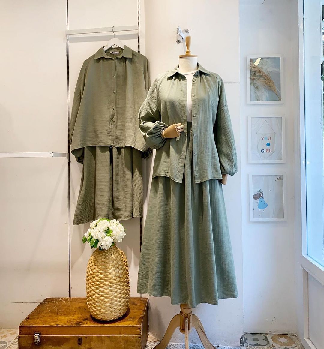 Half-length Skirt Suit, European And American Cross-border Women's Clothing, 2024 Spring Loose Long-sleeve Shirt,_ecoleips.com