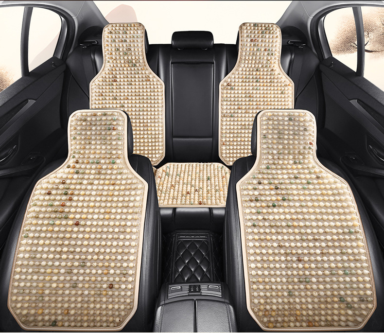 Bodhi Seed All-Season Car Seat Cushion Is Comfortable and Breathable. Summer Beads Car Seat Cushion Natural Bodhi Beads