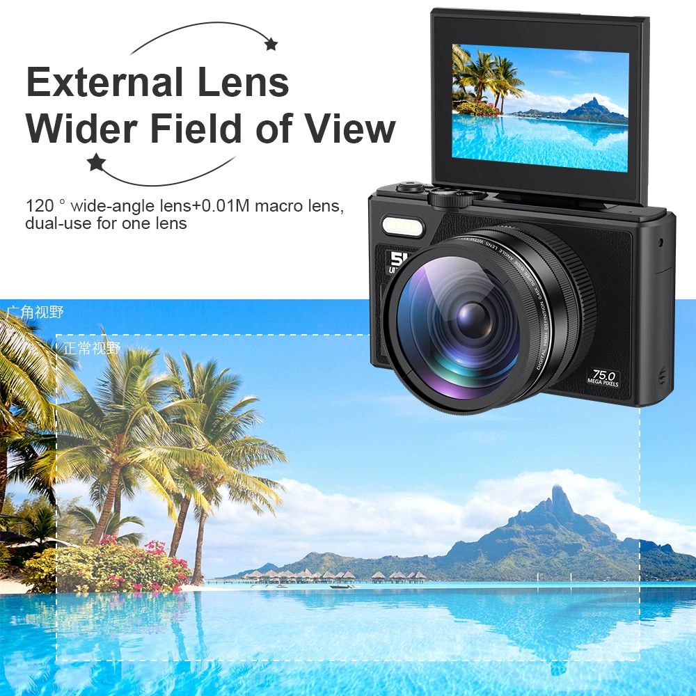 Cross -border ultra -clear digital camera HD digital camera camera 68 million micro single -screen screen camera wifi