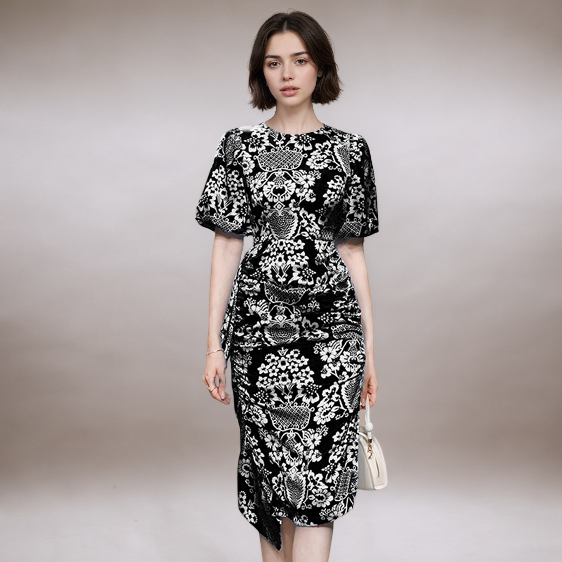 retro ethnic elegant long skirt