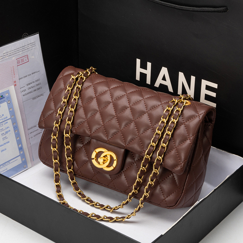 Brown round buckle (not included in gift box)