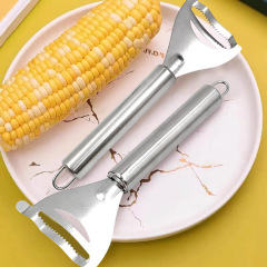 トウモロコシの皮むき器、トウモロコシ粒分離器、トウモロコシの皮むきナイフ、キッチンガジェット、ステンレス製トウモロコシの皮むき器