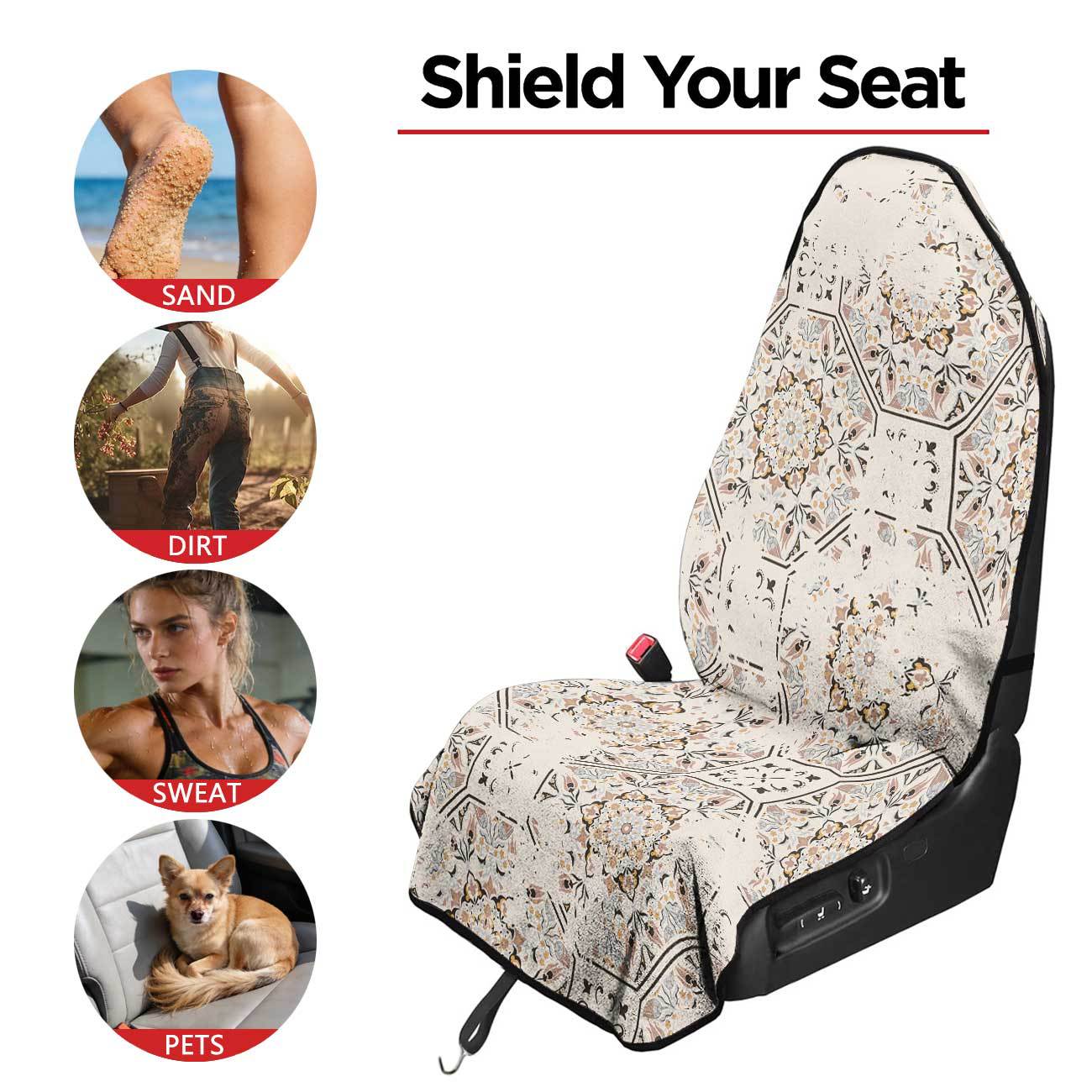 Car seat towel cover front seat protector suitable for gym and exercise, universal for all seasons, car use 76
