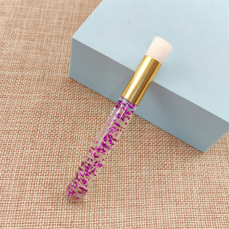 Nuevo injerto mousse de pestañas cepillo de limpieza de nariz plana herramienta de limpieza lateral blackhead eliminación nariz portátil cepillo de lavado