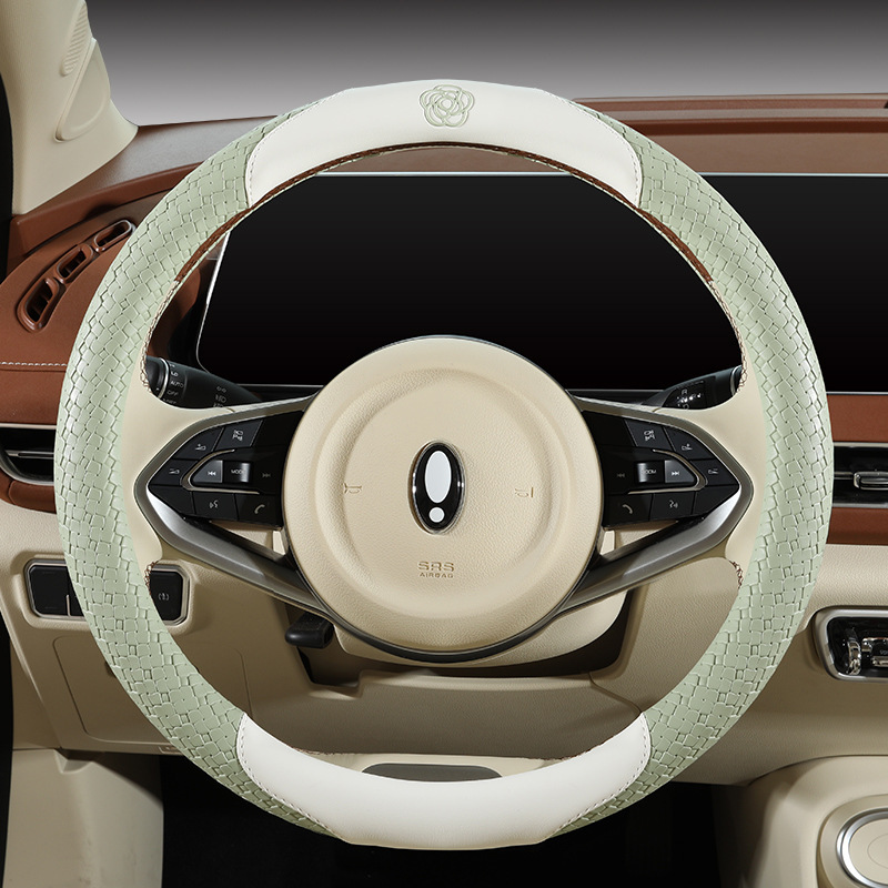 四季通用の自動車はツバキの花をセットして清新で通気性があります。|undefined