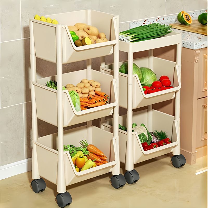 Kitchen Rack Household Multi-Layer Floor-Standing Vegetable Wheeled Trolley Living Room Snack Fruit Bookshelf Storage Rack Kitchen Rack Household Multi-Layer Floor-Standing Vegetable Wheeled Trolley Living Room Snack Fruit Bookshelf Storage Rack
