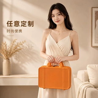定制化妆箱大容量旅行小行李箱图案LOGO印刷防水洗漱包收纳手提箱