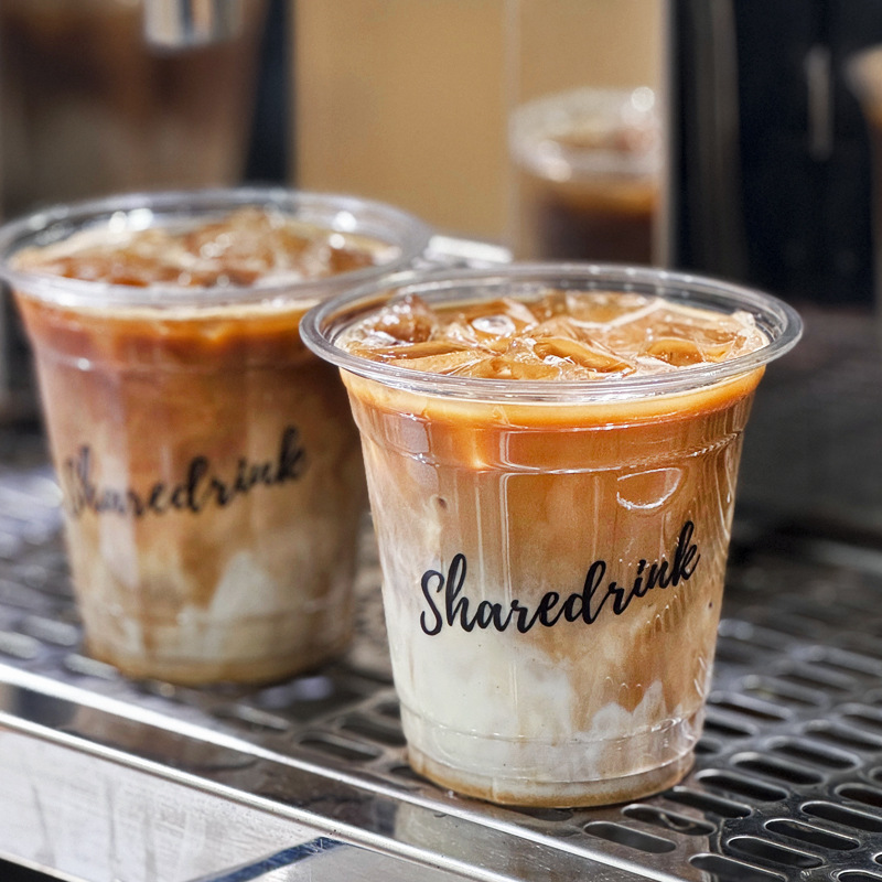 一次性pet冷饮杯咖啡杯子塑料透明网红美式拿铁冷饮杯批发印logo