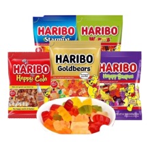 进口Haribo哈瑞宝软糖网红小熊软糖橡皮水果味儿童圣诞节糖果