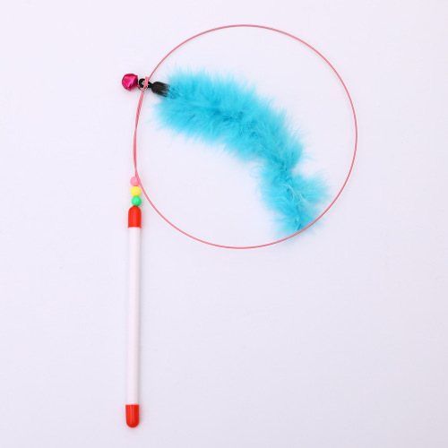 Cat long steel wire cat toys cat toys cat supplies wholesale feather small flying insects cat toys cat toys