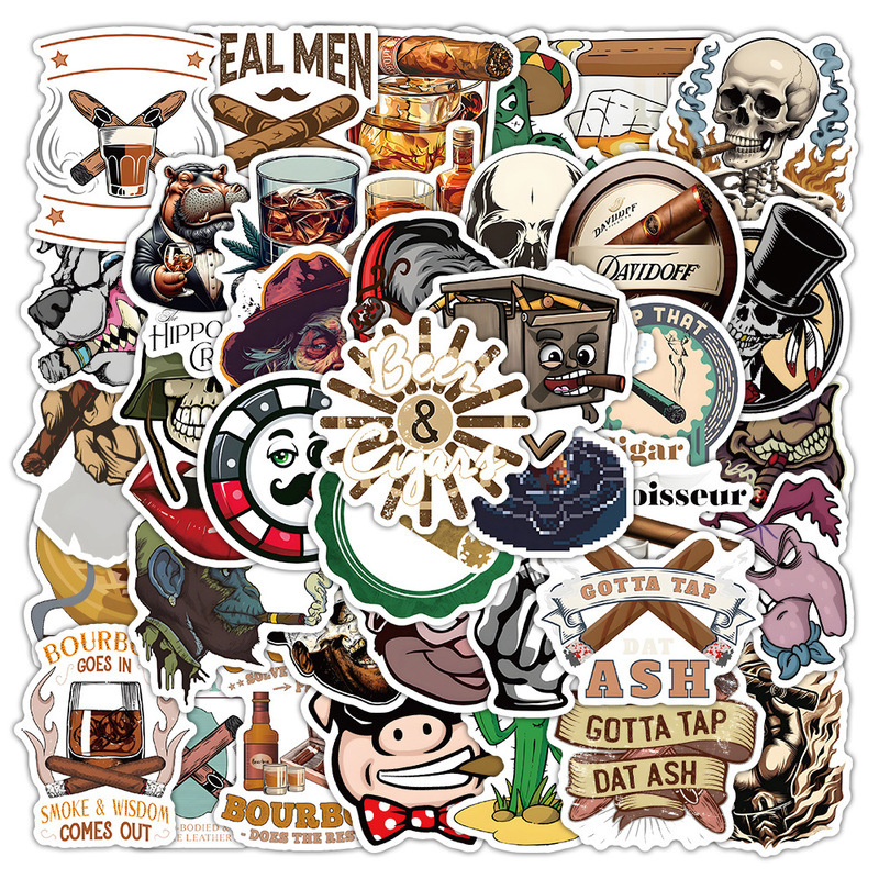 54 Cigar Funny Personalized Graffiti Stickers Can Decorate Mobile Phone Cases, Notebooks, Suitcases, Waterproof Manufacturers Wholesale 54 Cigar Funny Personalized Graffiti Stickers Can Decorate Mobile Phone Cases, Notebooks, Suitcases, Waterproof Manufacturers Wholesale