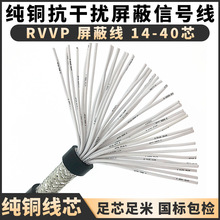 RVVP屏蔽線14芯16芯20芯24芯30芯40芯0.3/0.5/0.75/1平方信號線