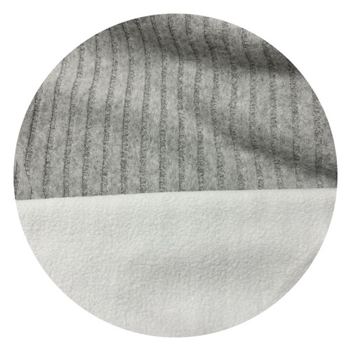 8x4 pit corduroy composite Velboa pile fabric, color-woven looped crepe base fabric, autumn/winter outerwear open sweater pet sweater hat