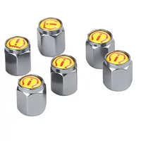 Крышка клапана с логотипом давления в шинах, крышка клапана TPMS, пылезащитная крышка, американский универсальный логотип сигнализации давления в шинах