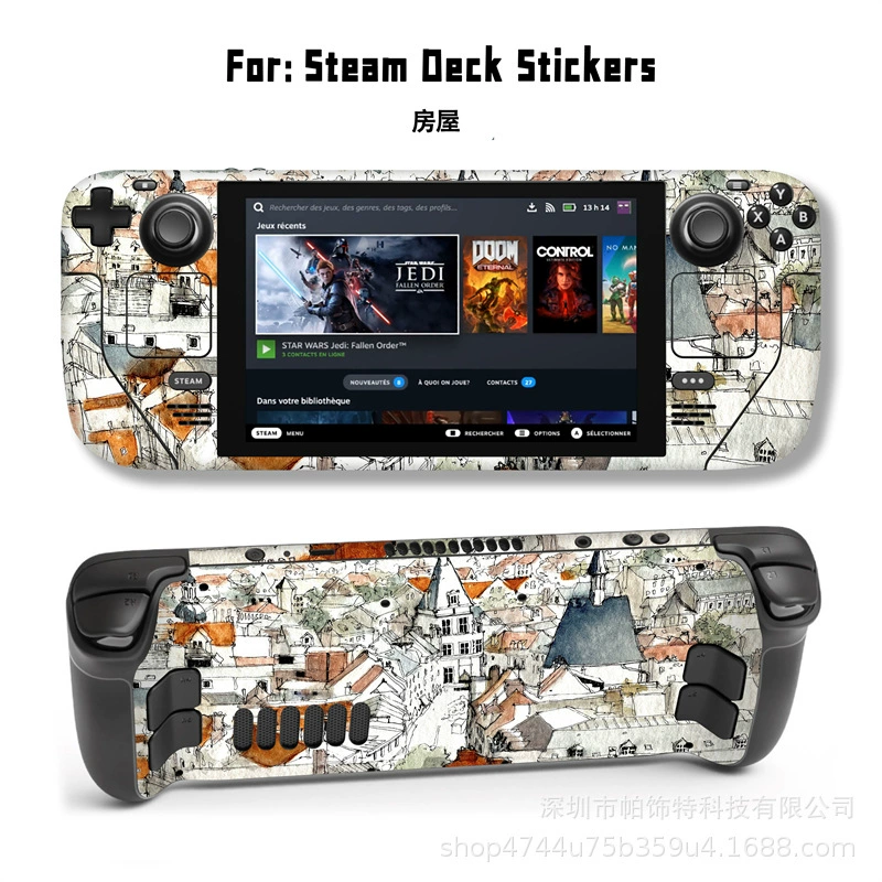 Подходит для наклейки Steam Deck, наклейка на Steam Deck Patch, Steam Panda, вручную, персональный пиксель