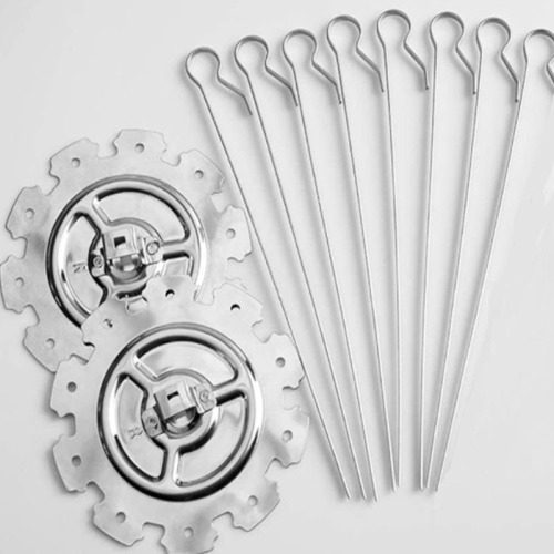 Stainless steel 304 rotating skewer oven accessories air fryer oven accessories barbecue skewers 8 needles