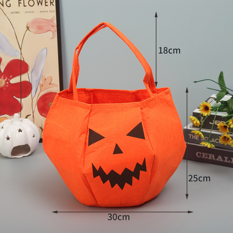 Bolsas de dulces de Halloween, bolsas de dulces, bolsas de calabaza tridimensionales portátiles, regalos para niños, accesorios del festival de fantasmas, bolsas de Halloween transfronterizas