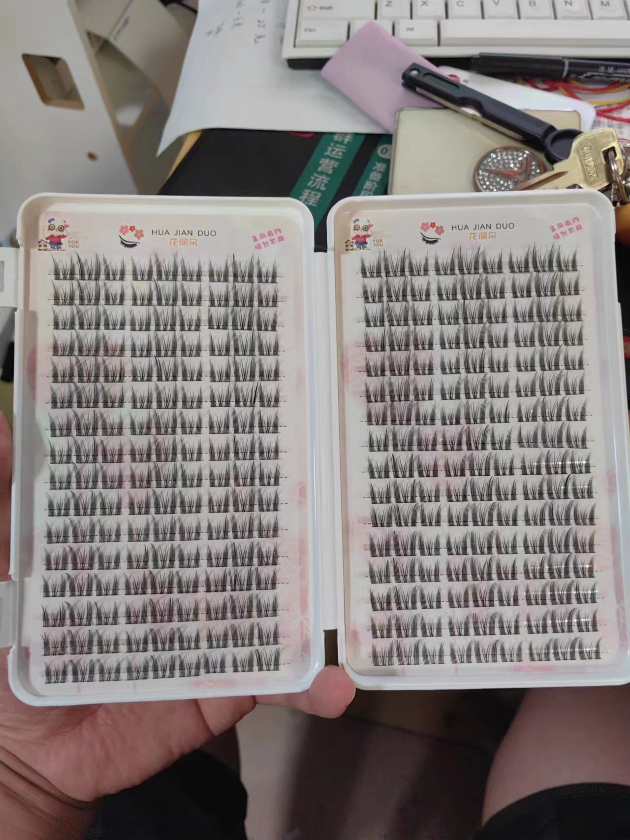 Flower Eyelash Book Foreign Students Recommend Lazy Trilogy Eyelash Sun Flower Eyelash 32 Rows Message Optional