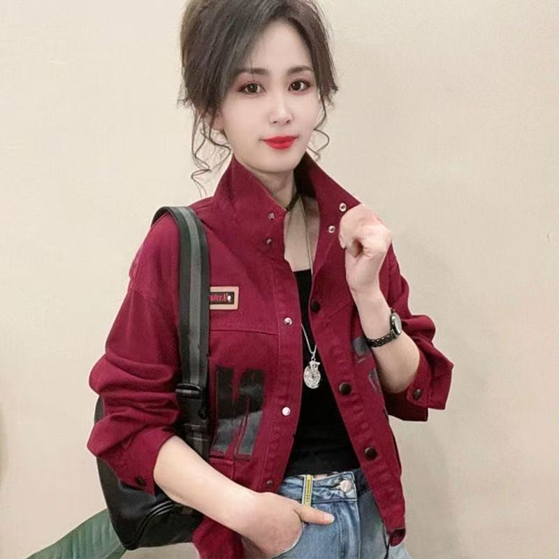 时尚休闲短外套女士2025春季新款小个子气质炸街宽松百搭夹克上衣|undefined