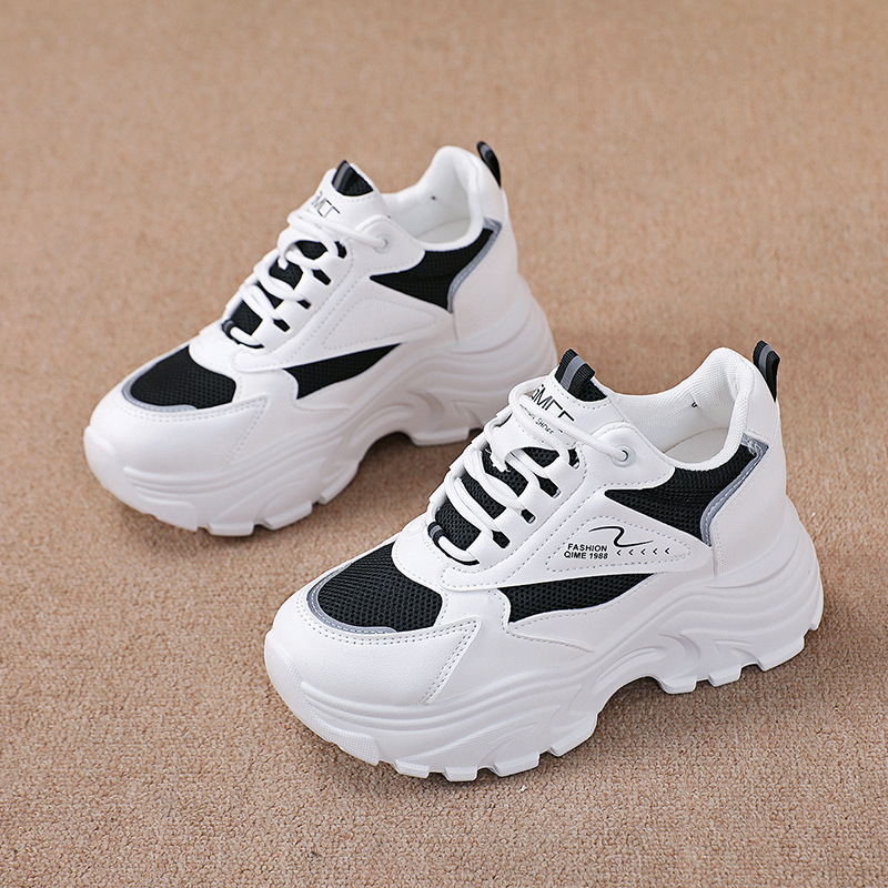 Basketballsko Vandresko Lædersko Sneakers Canvas Bue Support Skridsikret polstret fodtøj Fodtøj_voghion.com