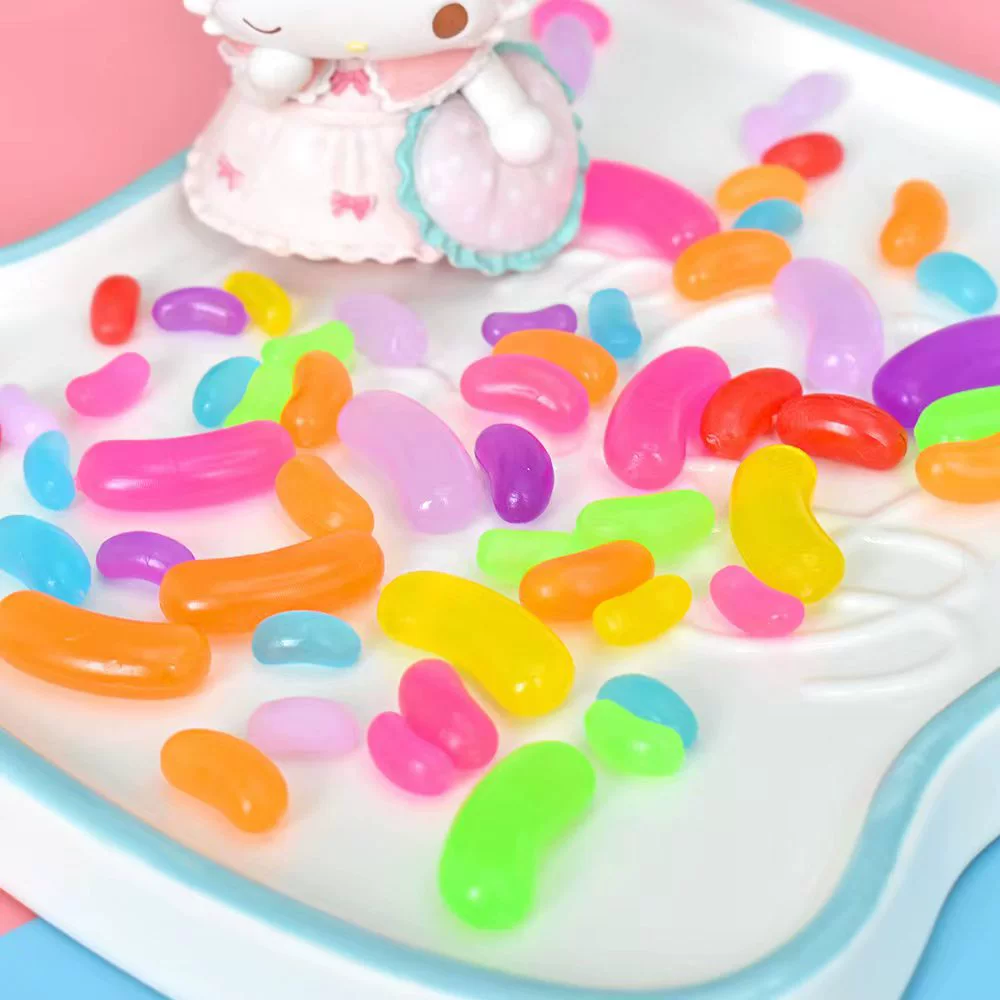 Rainbow creative hair accessory, earrings, slime, South Korea