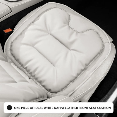 Seasons, Size Three, Seat cushion, seat cover - ideal-white-nappa-front-seat-cushion-1-piece