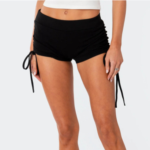 European and American Spring/Summer Retro Casual Street Style Personality Strappy Drawstring Fashion Shorts Sexy Trendy Hot Pants