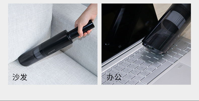 Car Vacuum Cleaner, High-Power Wireless Charging Car Vacuum Cleaner, Household Handheld Car Dry and Wet Vacuum Cleaner