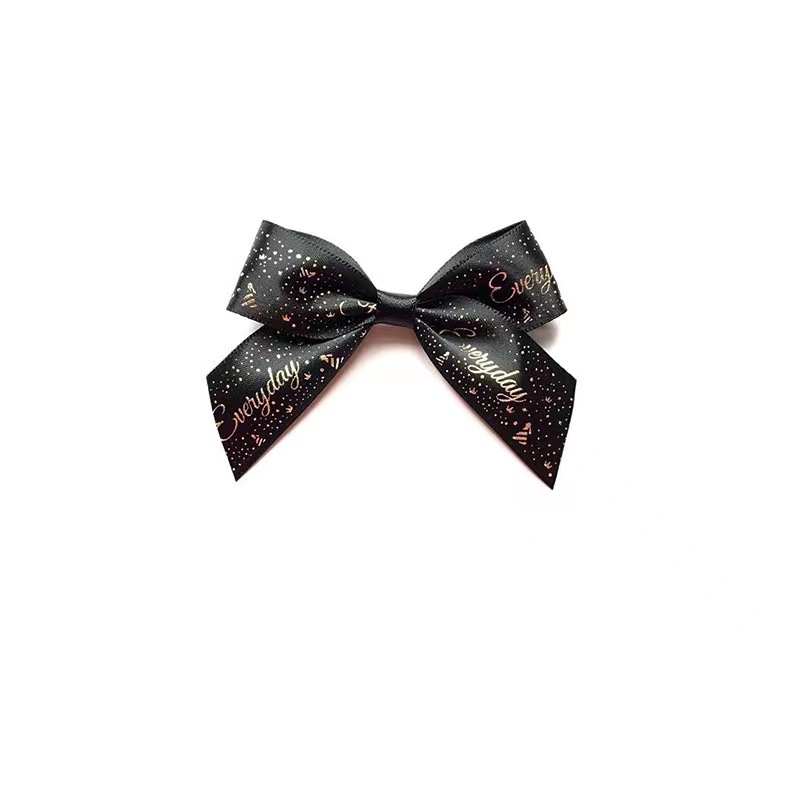 9/11CM烫金蝴蝶结成品-礼物包装装饰配件礼品盒