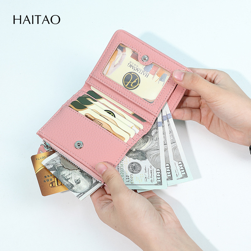 Nuevo estilo simple transfronterizo simple corto estilo japonés billetera de damas de gran capacidad bolsa de cambio